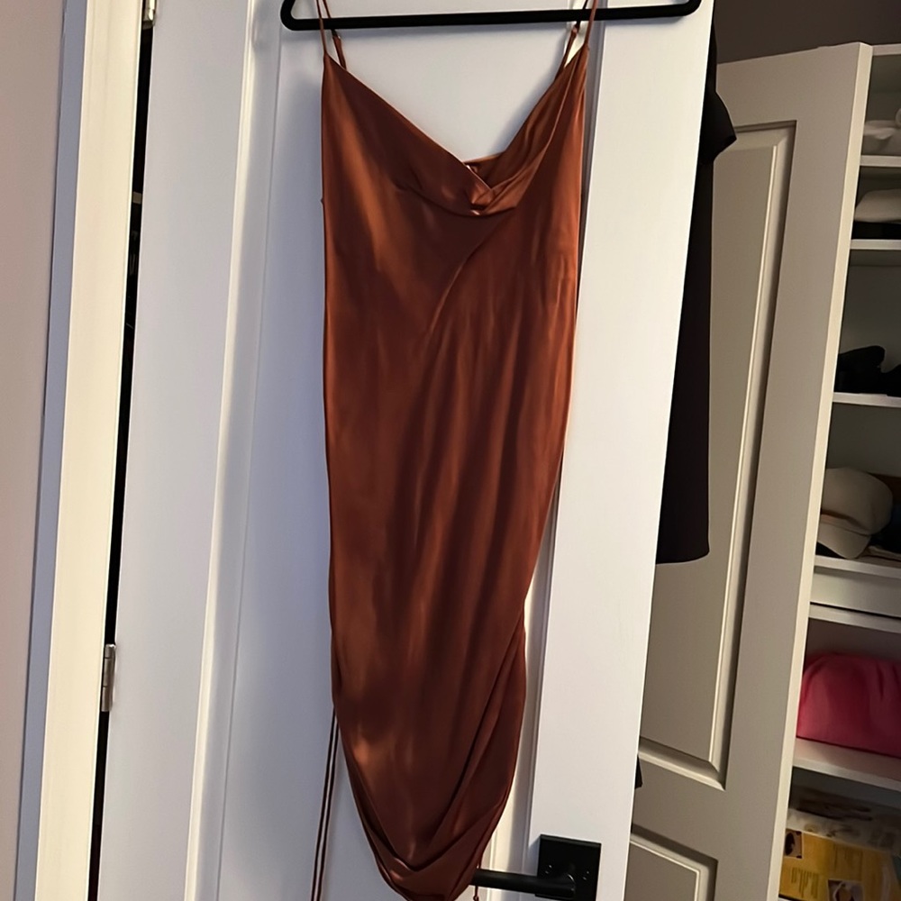 Wilfred Rust Slip Dress